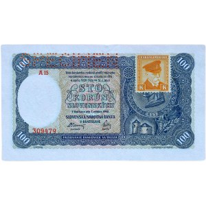Czechosłowacja 1944-1945, kolekcja 100 CZK 1945 (1940) A15 309479