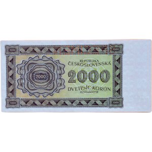 Tchécoslovaquie 1944-1945, 2000 CZK 1945 - 13Po 030670