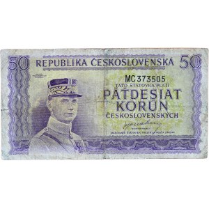 Czechoslovakia 1944-1945, 50 CZK 1945 without date (1945) - MC