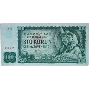 Tchécoslovaquie 1945-1989, 100 CZK 1961 - R 37