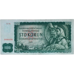 Czechoslovakia 1945-1989, 100 CZK 1961 - X70 II. edition