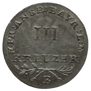 Brandenburg-Ansbach-Bayereuth, Friedrich Wilhelm III. 1797-1805, 3 krejcar 1802 B