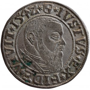 Prusko, Albrecht Braniborský 1525-1569, groš 1542 S Königsberg