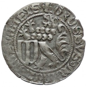 Sasko, Míšeň, Friedrich II. 1428-1464, štítový groš SJ 4377/2340