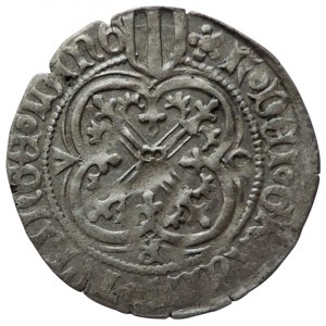 Sasko, Míšeň, Friedrich II. 1428-1464, štítový groš SJ 4377/2340
