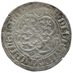 Sasko-Míšeň, Friedrich II. Dobromyslný s manželkou Markétou 1456-1646, mečový groš, mincovna Colditz
