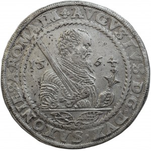 Sasko, August I., 1553 - 1586, tolar 1564, Drážďany-Hans Biener, Haupt.14/122, 28.384g