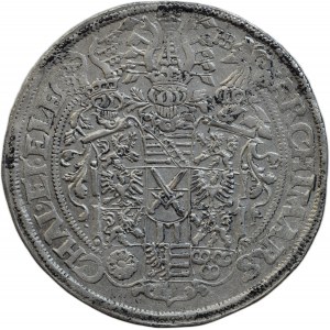 Sasko, August I., 1553 - 1586, tolar 1564, Drážďany-Hans Biener, Haupt.14/122, 28.384g
