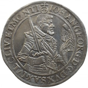 Sasko-Albertinská linie, Johann Georg I. 1611 - 1656, tolar 1628, Drážďany-Hans Jakob