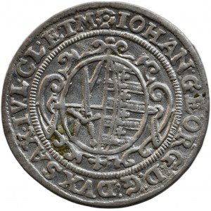 Sasko-Albertinská linie, Johann Georg I. 1611 - 1656, groš 1624 zn. labuť Drážďany - H.von Rehnen