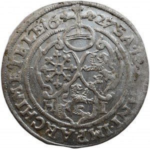 Sasko-Albertinská linie, Johann Georg I. 1611 - 1656, groš 1627 HI Drážďany-Hans Jakob