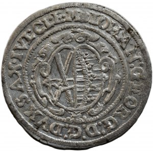 Sasko-Albertinská linie, Johann Georg I. 1611 - 1656, groš 1634 HI zn. cány, Drážďany-Hans Jakob