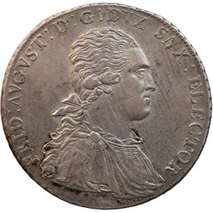 Sasko-Albertinská linie, Fridrich August III. 1763 - 1806, tolar 1792 IEC Drážďany