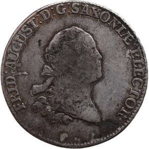 Sasko-Albertinská linie, Fridrich August III. 1763 - 1806, 2/3 tolar 1764 IFOF