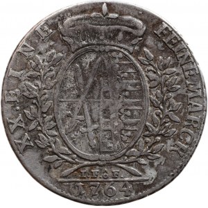 Sasko-Albertinská linie, Fridrich August III. 1763 - 1806, 2/3 tolar 1764 IFOF