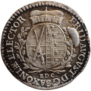 Sasko-Albertinská linie, Fridrich August III. 1763 - 1806, 1/24 eienen thaler 1764 EDC