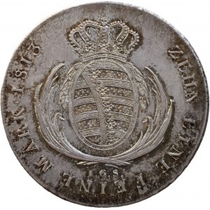 Sasko, Fridrich August I. 1806-1827, tolar 1813 IGS Drážďany