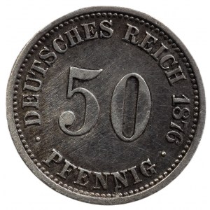 Allemagne Empire, 50 pfennig 1876 A