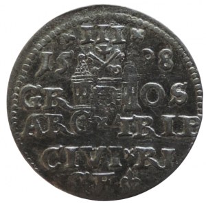 Poland, Sigismund III. Vasa, III groschen 1598 Riga