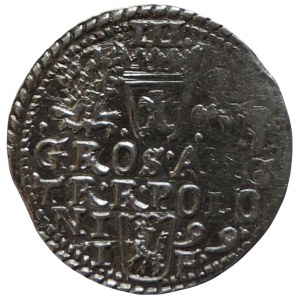 Polsko, Zikmund III. Vasa, III groš 1599 Olkusz Kopicki 1136