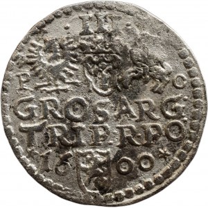 Polsko, Zikmund III. Vasa, III groš 1600 Poznaň, písmena P - O