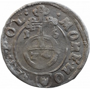 Polsko, Zikmund III. Vasa, poltorak 1616 Bydhošť - obrácené N