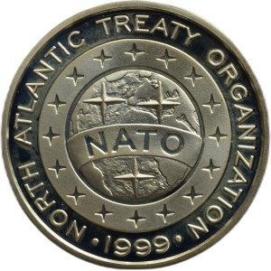 Polsko, Kotowicz R., AR medaile - vstup Polska do NATO 1999, Ag925, 38,61mm, 28.28g