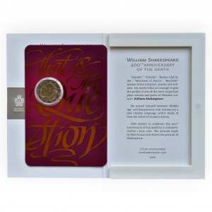 San Marino, 2 euro 2016 - William Shakespeare