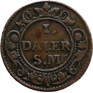 Švédsko, Charles XII. 1697-1718, 1 daler 1718 S.M.