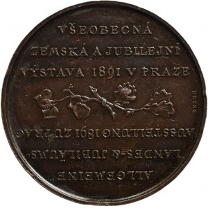 Braun, Prague - medals of the Provincial Jubilee Exhibition 1891 for exhibitors