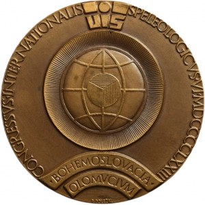 Doležal, Olomouc - mezinárodní speleologický kongres, bronz 50 mm