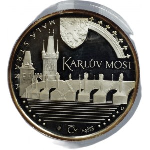 Dostál J., AR medaile - 645. výročí položení zákl. kamene Karlova mostu