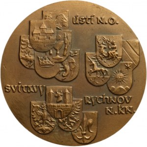 Dušek, Ústí nad Orlicí - 20 let pobočky, bronz 60mm