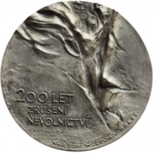 Knobloch M., 200 Years of the Abolition of Serfdom, silver-plated bronze 40mm