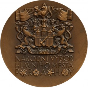 Kolářský Z. , medal - National Committee of the Capital City of Prague, bronze, 70mm