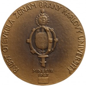 Kovanič V.A., Eliška Krásnohorská - Minerva, Bronz 70mm, náklad 200 ks