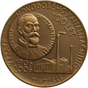 Česklová M., Praha - 100 let novodobého kanalizačního systému, bronz 50mm