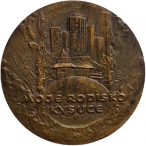Kožuch M., My birthplace Kysuce, signed, bronze 60 mm