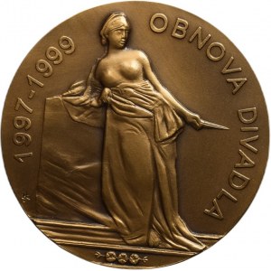 Kryštůfek a Malaník, Karlovy Vary - obnova divadla , bronz 59mm