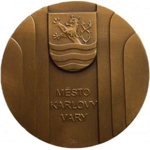 Kryštůfek a Malaník, Karlovy Vary - obnova divadla , bronz 59mm