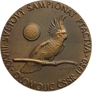 Kudela P., Olomouc -Br medaile XXVIII. Světový šampionát ptactva 1980
