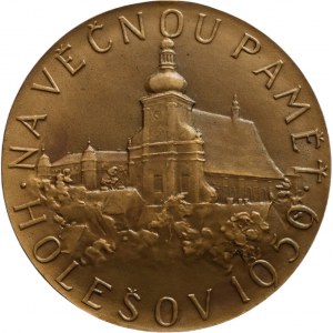 Kýn V., F.X. Richter - na věčnou paměť - Holešov 1959, bronz 60 mm