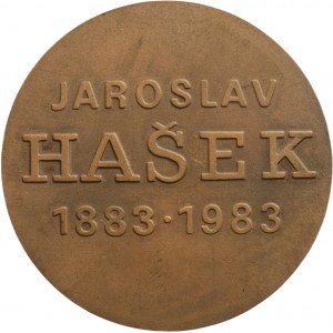 Malejovský J., Jaroslav Hašek 1883-1983, bronze, 60mm