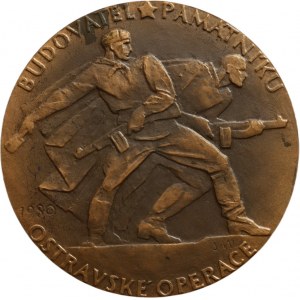 Mikuláštík, Ostravská operace - Budovatel Památníku 1980, bronz 69mm