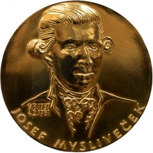 Oppl V., Josef Mysliveček 9.3. 1737-4.2. 1781, Jeden z nejslavnějších evropských operních skladatelů období pozdního baroka a klasicismu, Komerční banka, 60 mm