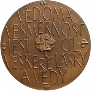 Pospíšilová-Linhartová, František Matouš Klácel 1808-1882, bronz, 60mm