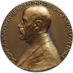 Šejnost, Museum of Decorative Arts 1990 - bust on the left, description / emblem of the museum, description, Signed, patinated bronze 60 mm