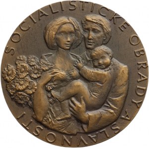 Truhlíková-Spěváková, medal SPOZ, bronze 60 mm