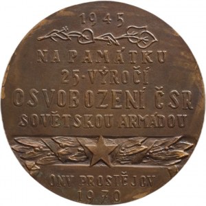 Tříska J., ONV Prostějov 1970, bronz 60 mm