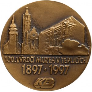 Vitanovský, Judita Regina, 100. výročí muzea v Teplicích 1897-1997, bronz, 50mm